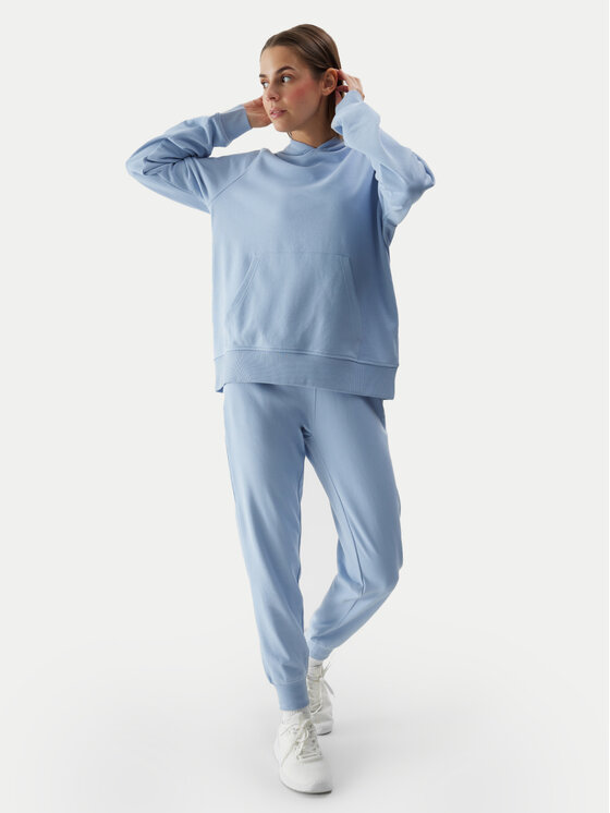 4F 4F Mikina 4FWSS24TSWSF0955 Modrá Regular Fit