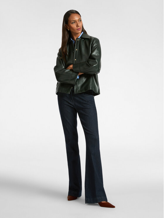 Elena Mirò Elena Mirò Cappotto R303P000069N035 Verde A-Line Fit
