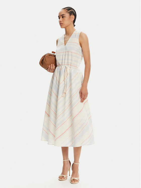 TWINSET TWINSET Sukienka letnia 251LM2JAA Błękitny Loose Fit