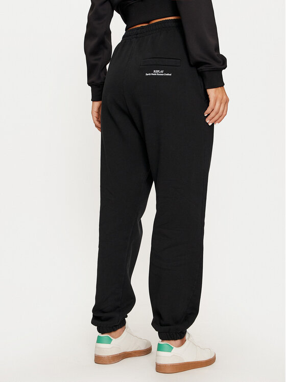 REPLAY REPLAY Spodnie dresowe W8086B.000.23040P Czarny Regular Fit