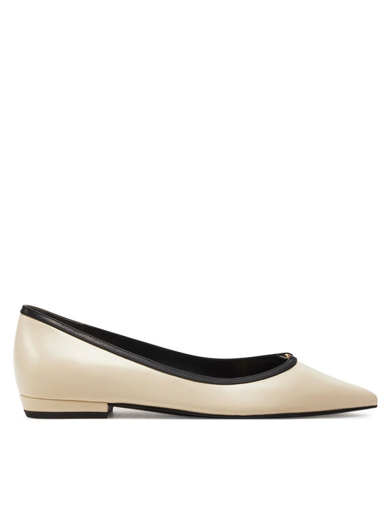 Tory Burch Tory Burch Baleríny Double T Buckle Pointed 155739 Béžová