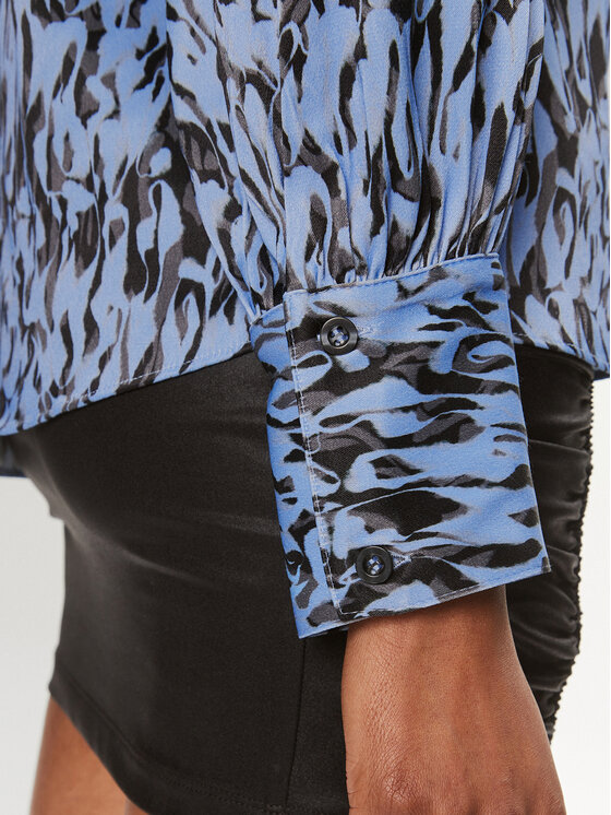 Karen by Simonsen Karen by Simonsen Bluse Nikole 10104887 Blau Regular Fit
