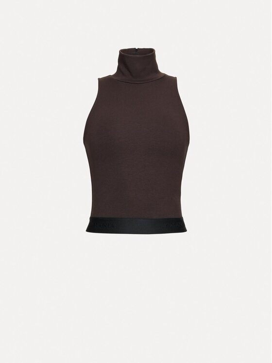La Mania La Mania Top SOLME Hnedá Basic Fit