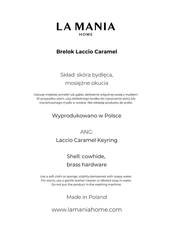 La Mania La Mania Brelok Laccio Brązowy