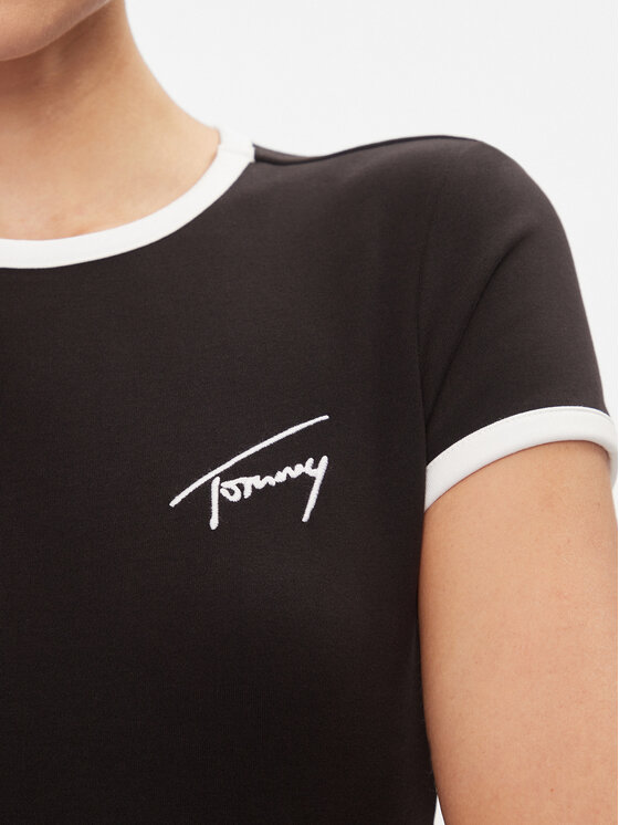 Tommy Jeans Tommy Jeans Kasdieninė suknelė Bodycon DW0DW17409 Juoda Slim Fit