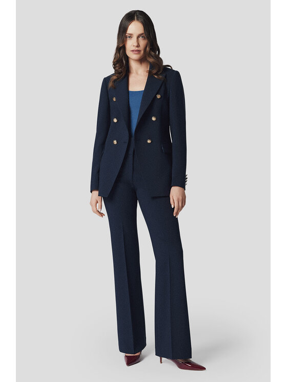 Lancerto Lancerto Spodnie materiałowe Bormio SP073125000011 Granatowy Regular Fit