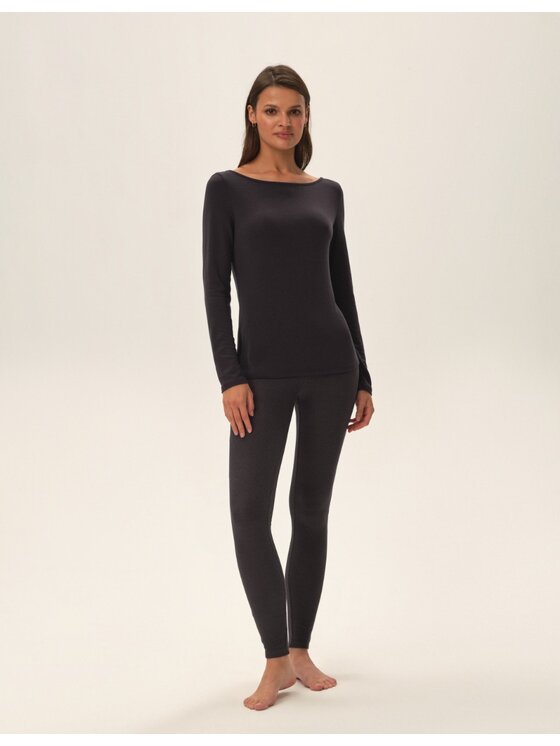 Esotiq Esotiq Bluzka 42199 Szary Regular Fit