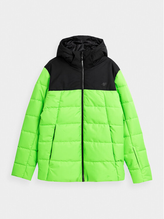4F 4F Skijacke 4FAW23TTJAM307 Grün Regular Fit