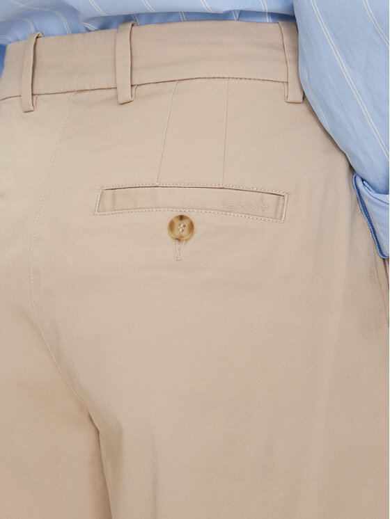 Gant Gant Šortky z materiálu 4020119 Béžová Regular Fit
