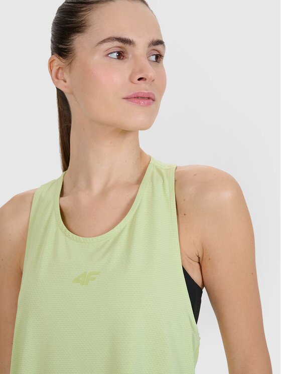 4F 4F Tank top 4FWSS25TFSLF412-42S Zielony Oversize