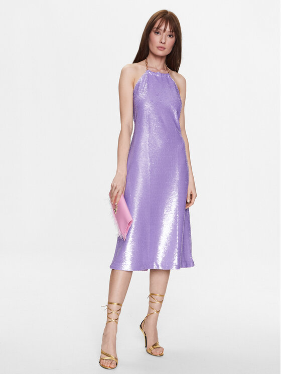 Silvian Heach Silvian Heach Kokteilinė suknelė GPP23449VE Violetinė Regular Fit