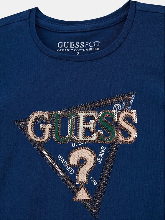 Guess Kids Guess Kids Top 176321 Niebieski Classic Fit