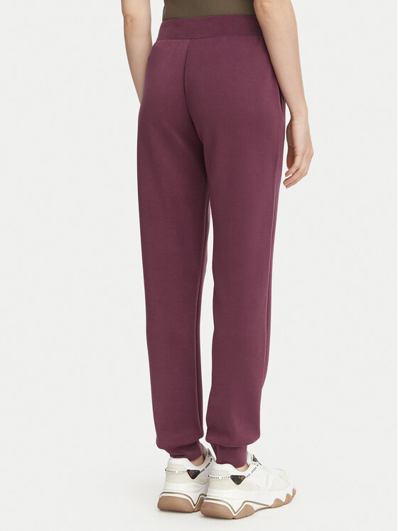 Guess Guess Spodnie dresowe V4YB08 KCAY2 Bordowy Regular Fit