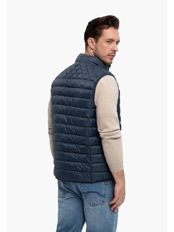 Volcano Volcano Kamizelka V-MER Niebieski Regular Fit