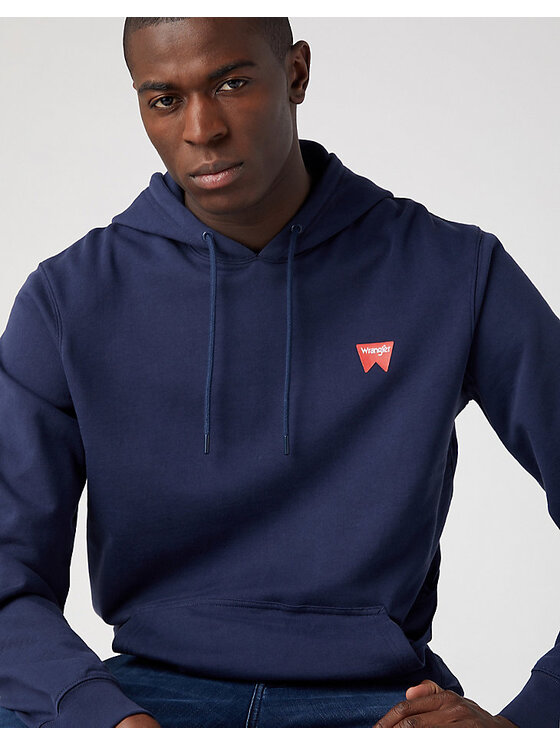 Wrangler Wrangler Bluza SIGN Fioletowy Regular Fit