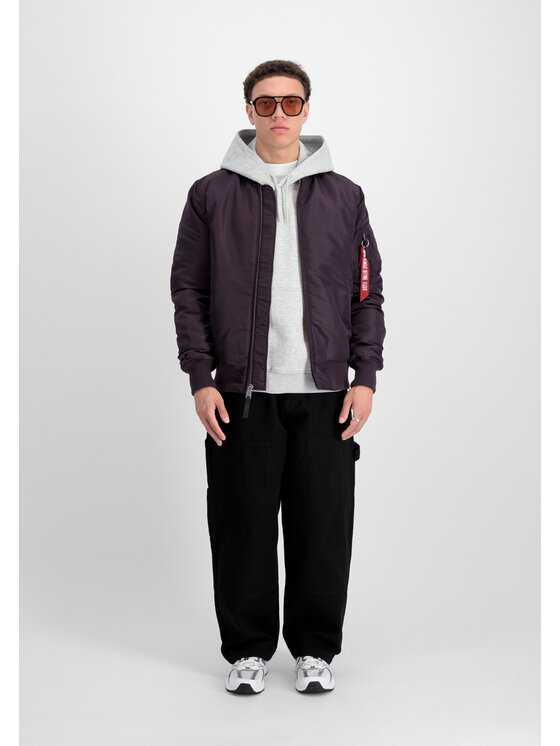 Alpha Industries Alpha Industries Kurtka bomber MA-1 VF 59 Long Fioletowy Slim Fit