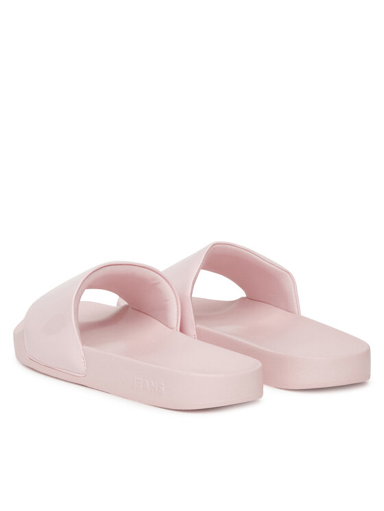 Tommy Jeans Tommy Jeans Şlapi Flag Pool Slide Patent EN0EN02901 Roz