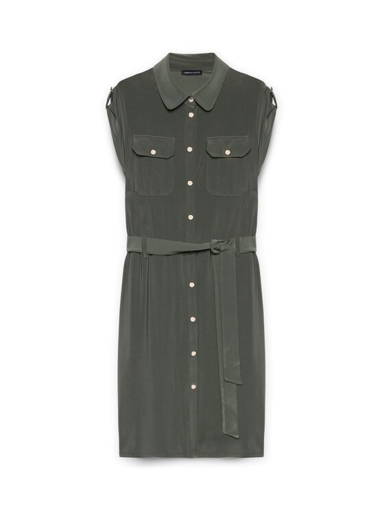 Fiorella Rubino Fiorella Rubino Vestito da giorno 7455L001125N035 Verde Slim Fit