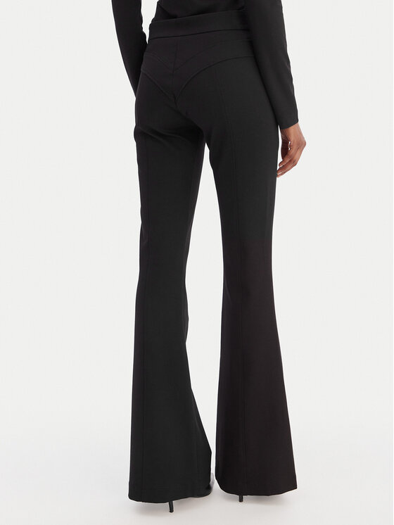 Versace Jeans Couture Versace Jeans Couture Szövet nadrág 80HAA115 J0092 Fekete Flare Fit