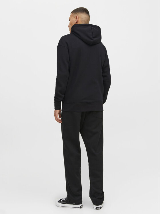 Jack&Jones Jack&Jones Majica dugih rukava Vesterbro 12241691 Crna Relaxed Fit