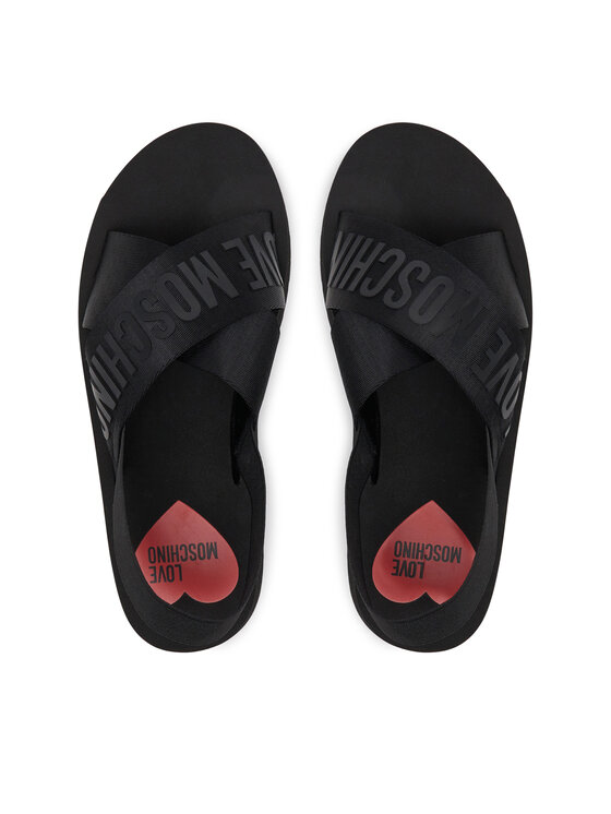 LOVE MOSCHINO LOVE MOSCHINO Sandały JA16214G0MIX4000 Czarny