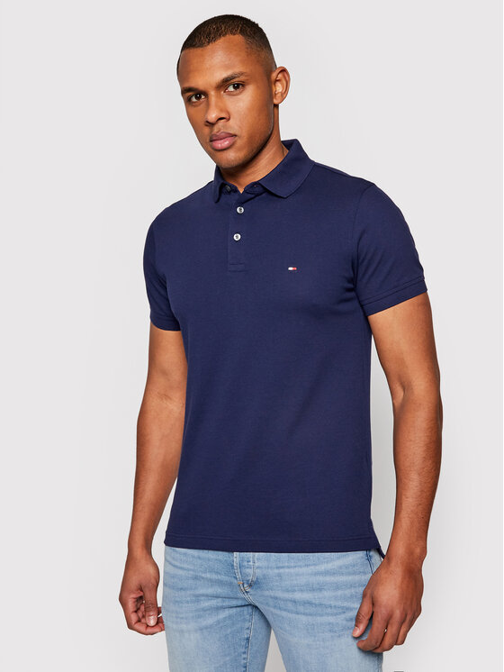 Tommy Hilfiger Tommy Hilfiger Polo 1985 MW0MW17771 Σκούρο μπλε Slim Fit