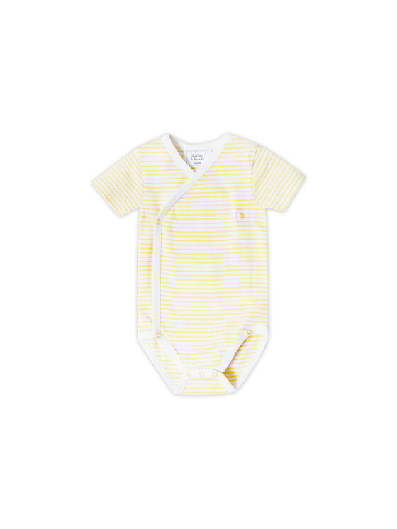 Stellou & friends Stellou & friends Komplet body dziecięcych Short Sleeve CROSS-BODY Żółty