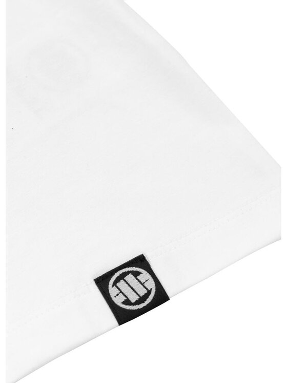 PITBULL PITBULL Top Slim Fit Pretty Biały Regular Fit
