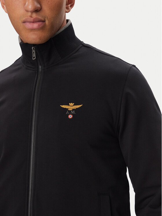 Aeronautica Militare Aeronautica Militare Μπλούζα 262FE1956UF00459 Μαύρο Regular Fit