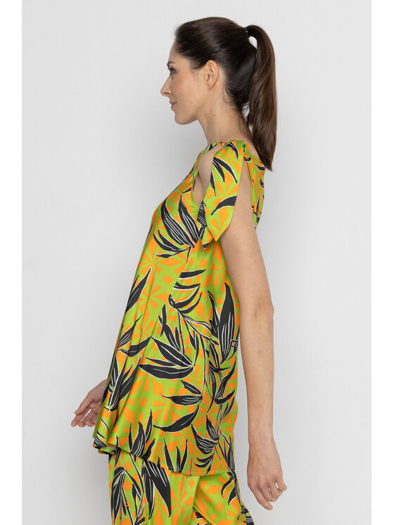 Deni Cler Milano Deni Cler Milano Top W-DC-0002-D2-D6-46-1 Zielony Regular Fit