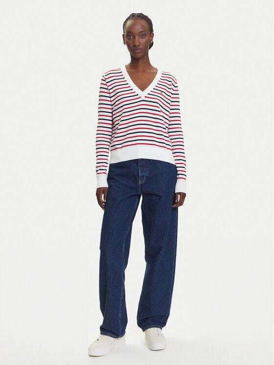 Tommy Jeans Tommy Jeans Sveter Essential DW0DW19888 Farebná Regular Fit