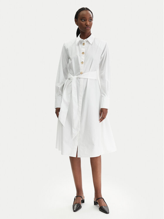 KARL LAGERFELD KARL LAGERFELD Haljina košulja B1W13026 Bijela Regular Fit