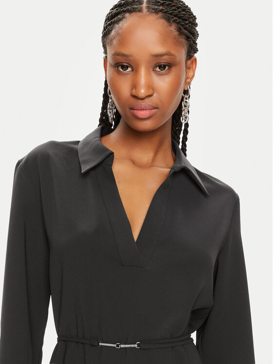 Calvin Klein Calvin Klein Φόρεμα πουκάμισο K20K207152 Μαύρο Regular Fit