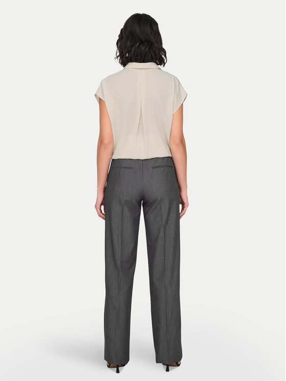 ONLY ONLY Kalhoty z materiálu Kayle 15324532 Šedá Straight Fit