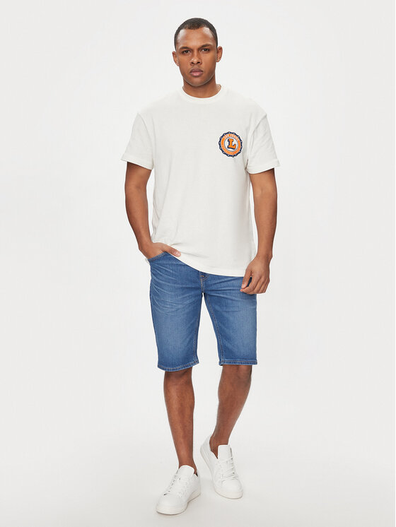 Lee Lee Szorty jeansowe 5 Pocket 112349234 Niebieski Regular Fit