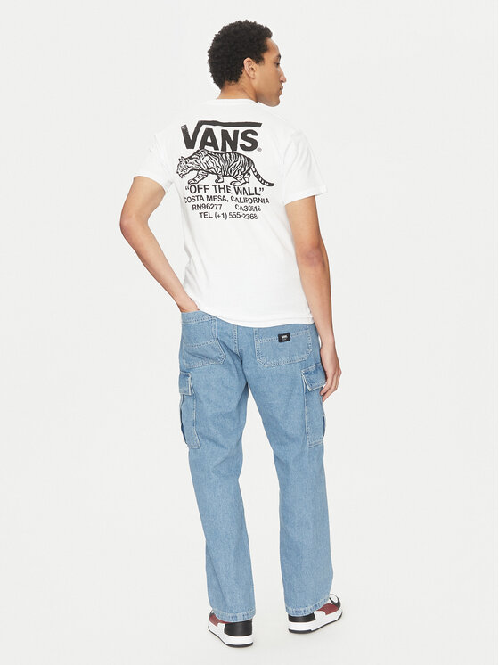 Vans Vans T-Shirt Sneaky VN000M3Y Biały Regular Fit