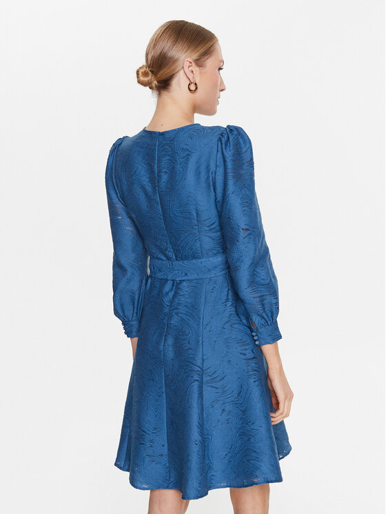 IVY OAK IVY OAK Sukienka letnia Nicky IO1123S7557 Granatowy Regular Fit