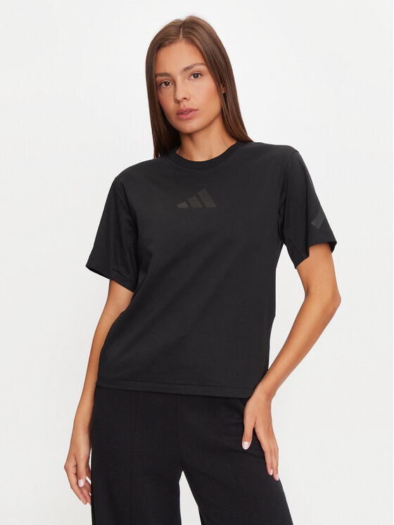 Adidas t shirt donna nere on sale