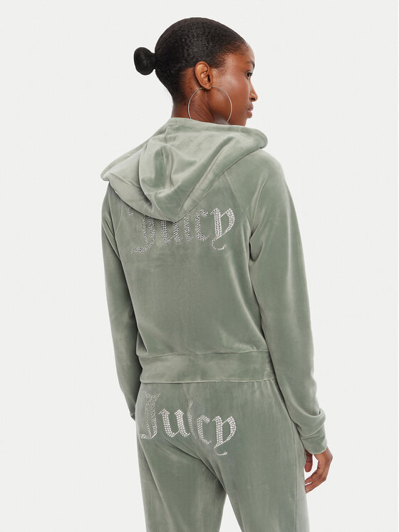 Juicy Couture Juicy Couture Majica dugih rukava Madison JCWA122001 Zelena Slim Fit