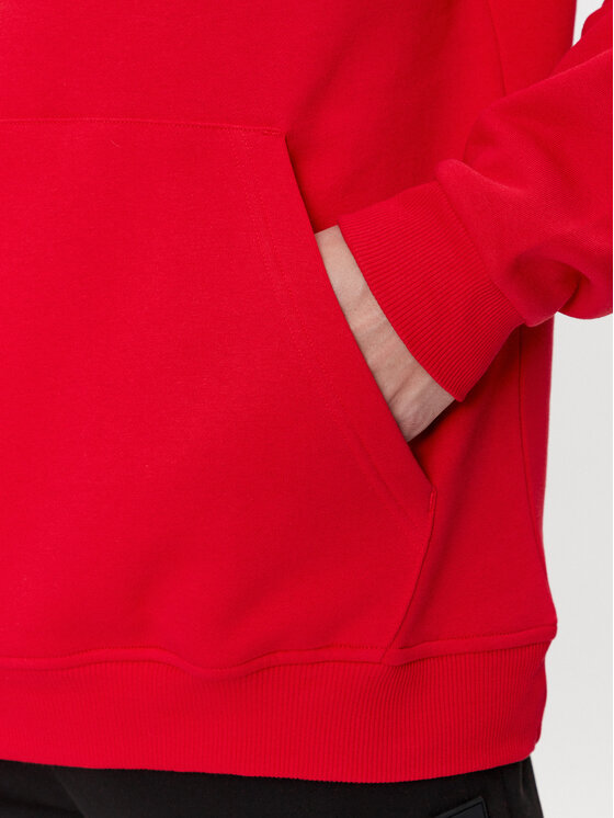 Reebok Reebok Pulóver Identity Fleece Stacked Logo Pullover Hoodie IM3281 Piros