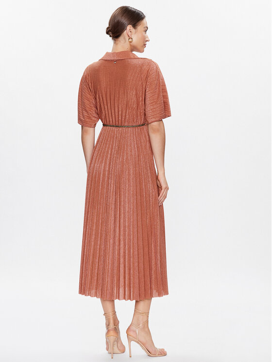 Dixie Dixie Kleid für den Alltag A319U060 Orange Regular Fit