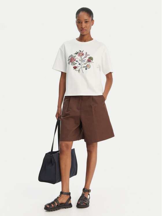 Weekend Max Mara Weekend Max Mara T-särk Sabato 2615941112 Valge Regular Fit