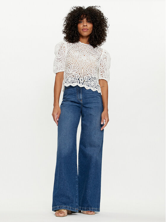 TWINSET TWINSET Halenka 241TP3491 Bílá Regular Fit