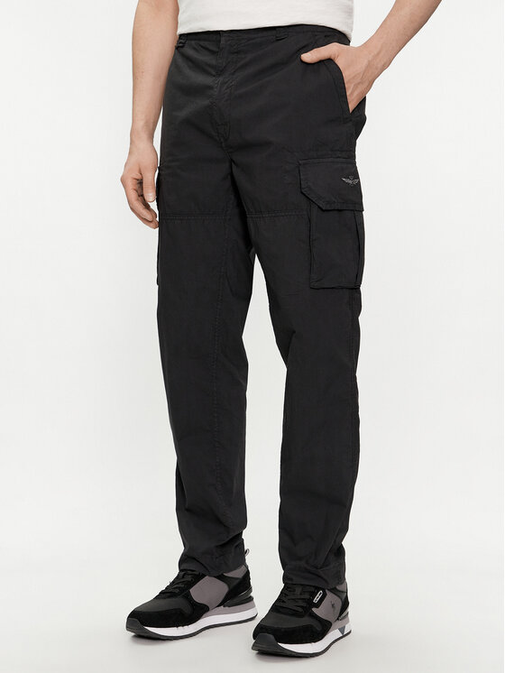 Aeronautica Militare Aeronautica Militare Medžiaginės kelnės 241PA1578CT3244 Pilka Regular Fit