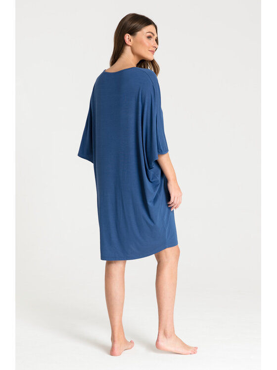 LaLupa LaLupa Koszula nocna LA071 Niebieski Comfortable Fit