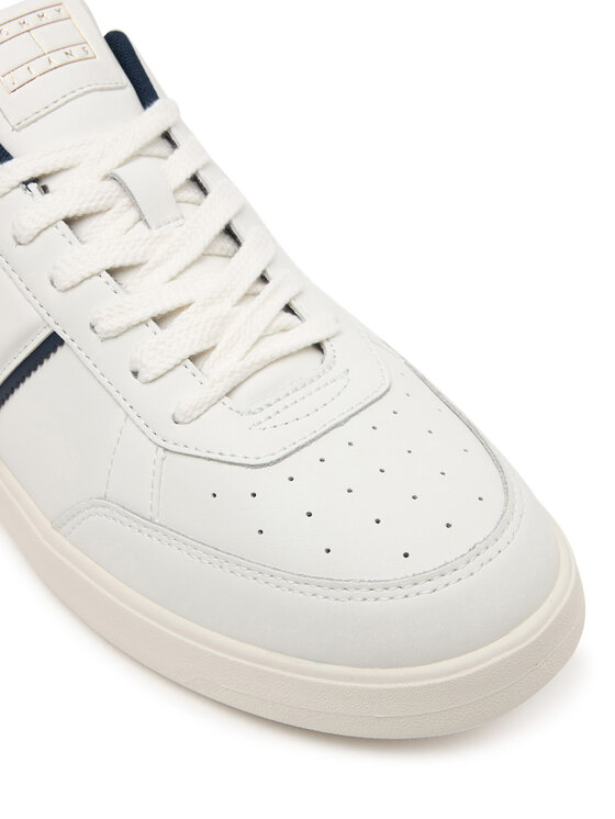 Tommy Jeans Tommy Jeans Sneakersy Lightweight Flag Leather Court EM0EM01758 Biały