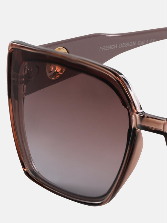Miss Lou Miss Lou Okulary przeciwsłoneczne ML300-GL1-280M Brązowy