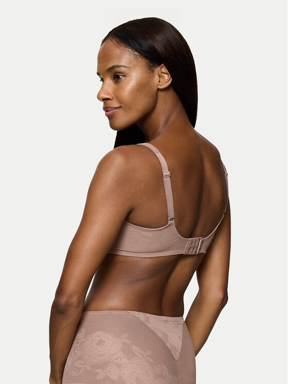 Triumph Biustonosz z fiszbiną Wild Rose Sensation 10205953 Brązowy