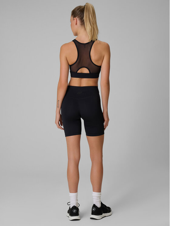 4F 4F Szorty sportowe MULTI ACTIVE Czarny Slim Fit