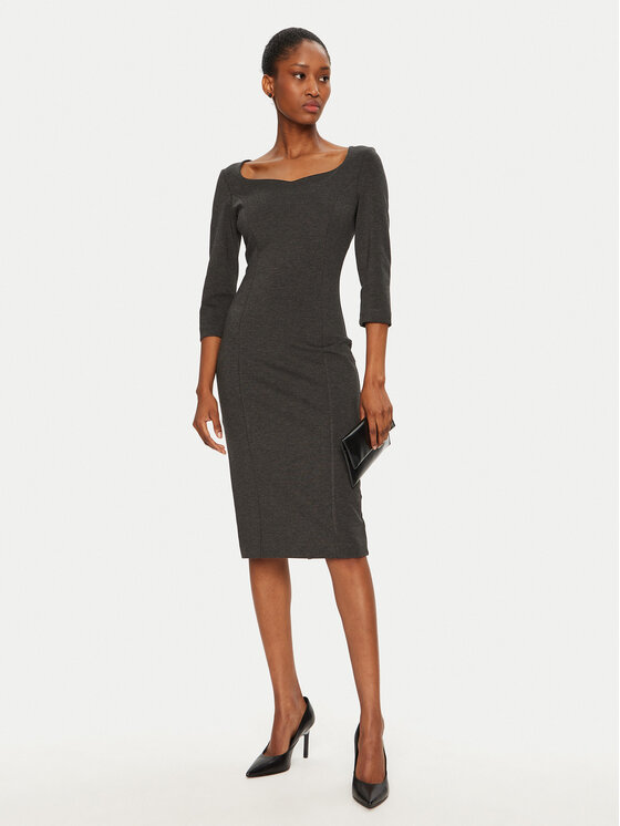 Rinascimento Rinascimento Ежедневна рокля CFC0122084003 Сив Regular Fit
